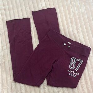 Aero  Maroon Bootcut Lounge Sweats